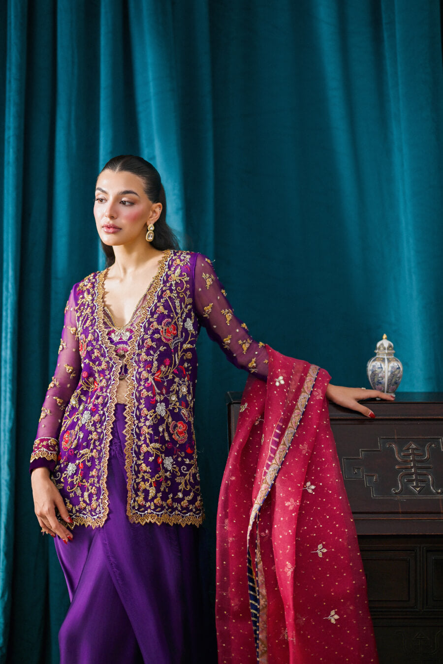 Jaipur Jacket, Skirt & Duputta