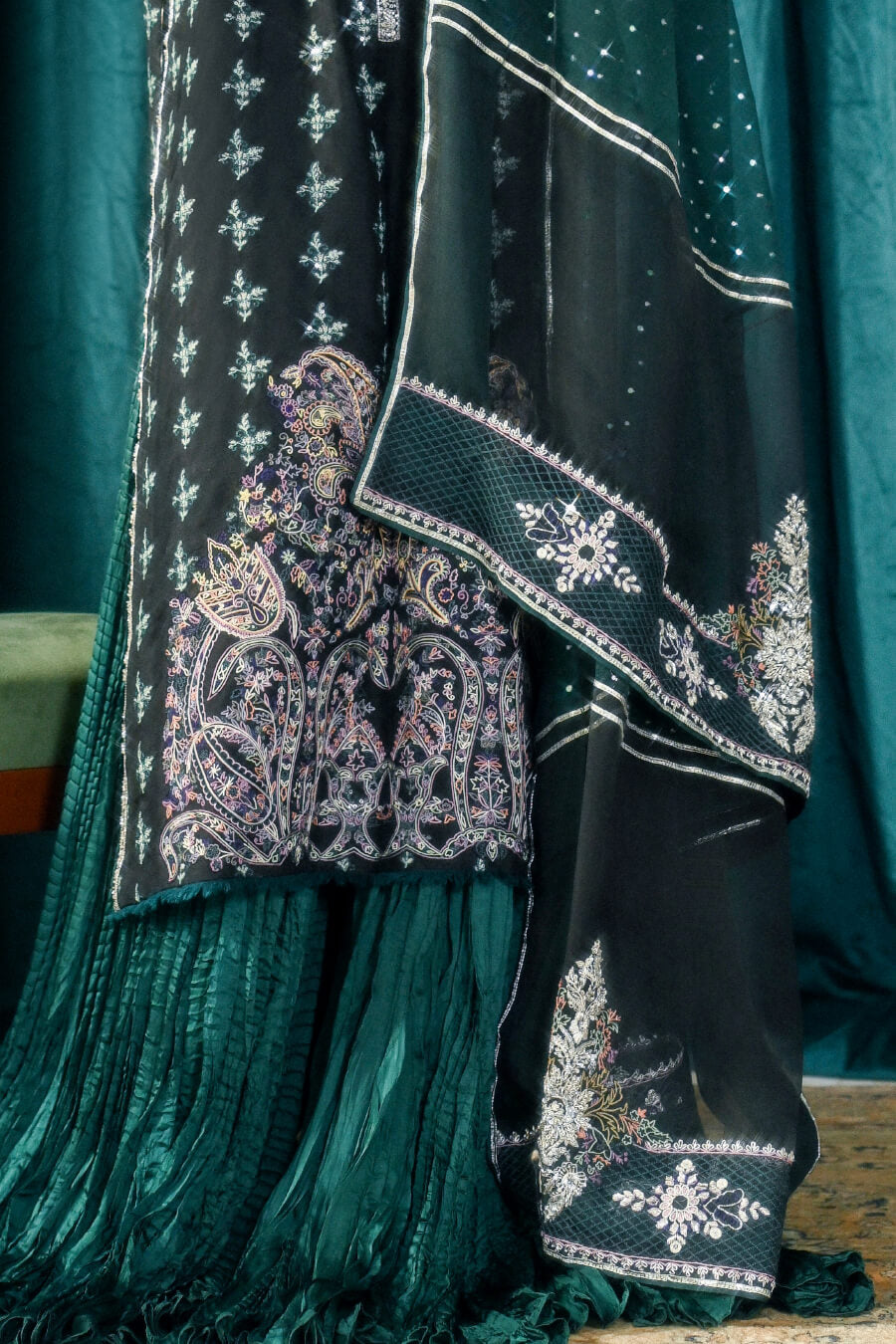 Shanghai Shirt , Duputta & Dhaka