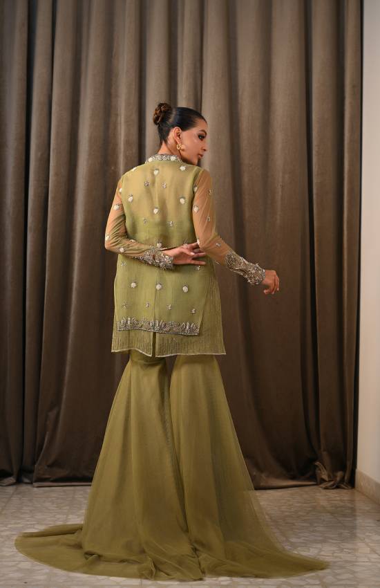 Rah Green w/ Sharara Pant