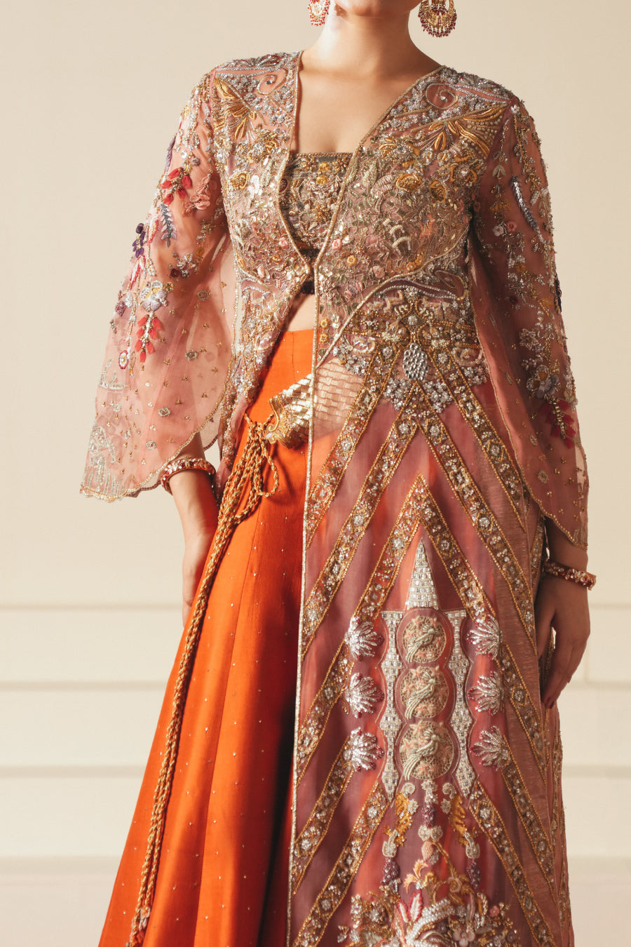 Shahnama Jacket , choli w/ Lehangha