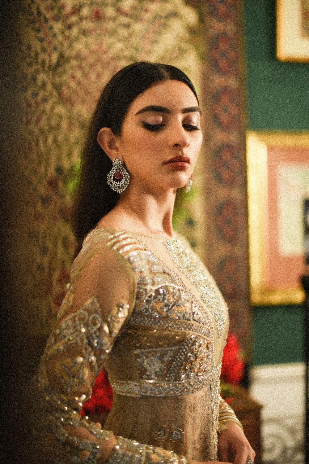 Olive gold dress Sana Salman Olive gold dress Sana Salman