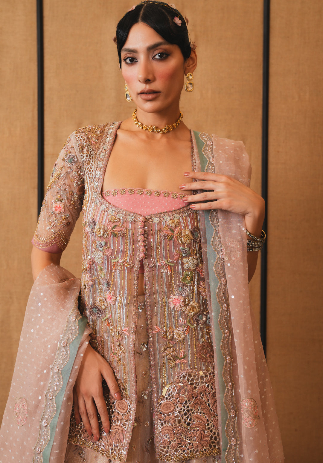 Noor Jacket , Duputta & Lehangha