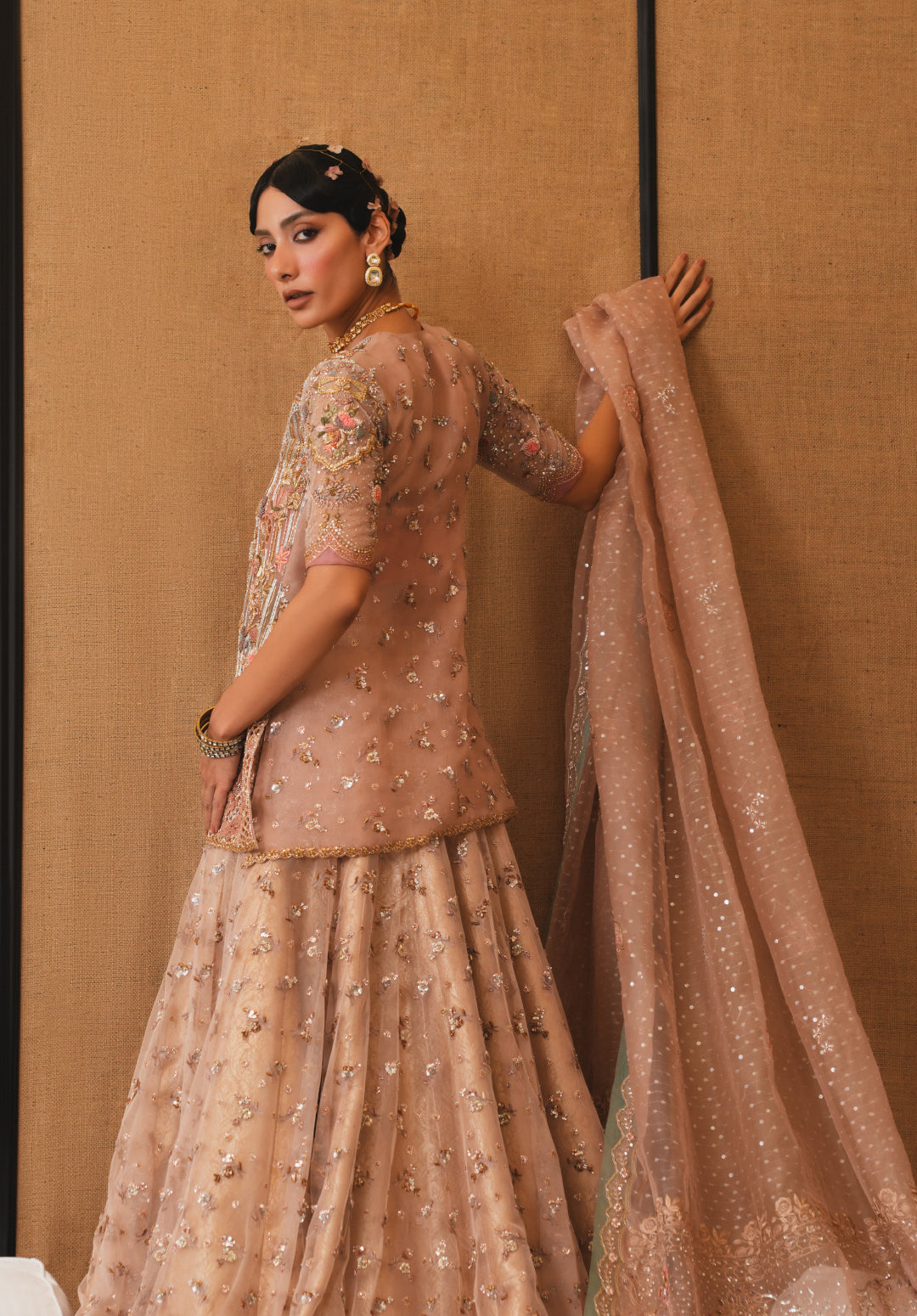 Noor Jacket , Duputta & Lehangha