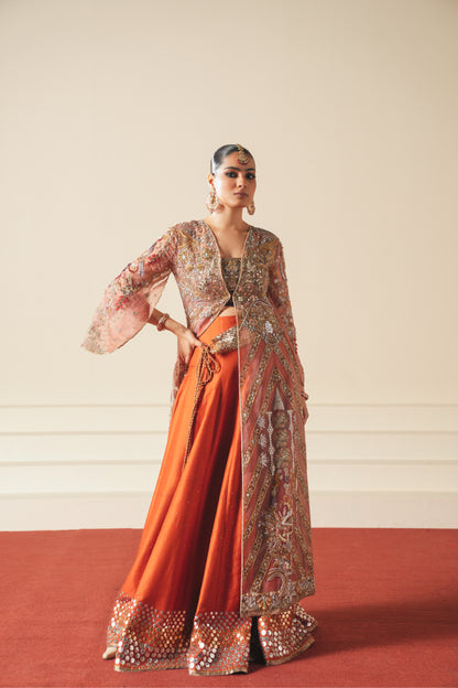 Shahnama Jacket , choli w/ Lehangha