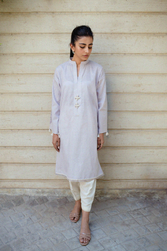 Dusky lilac kurta