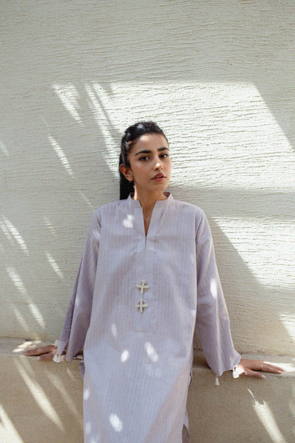 Dusky lilac kurta