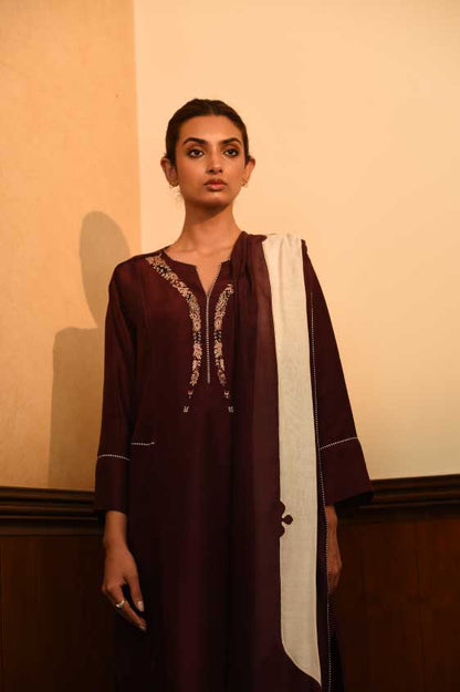 Samarkand Plum Kurta