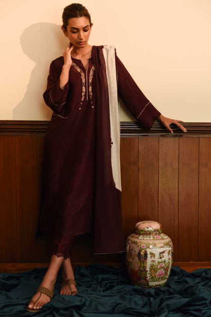 Samarkand Plum Kurta