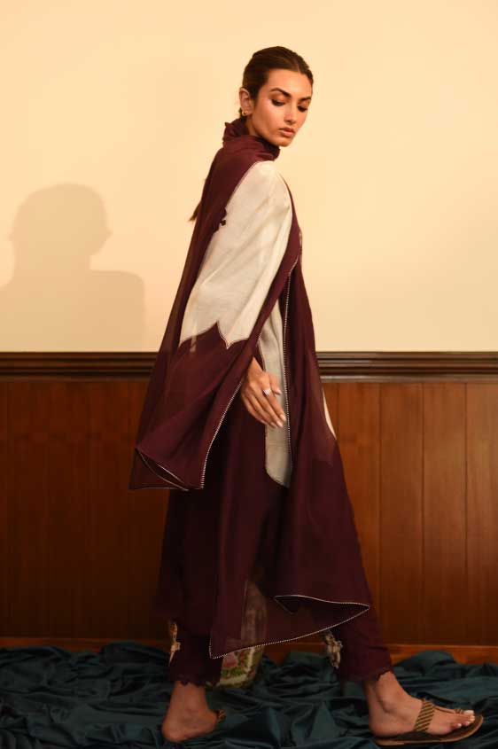 Samarkand Plum Kurta