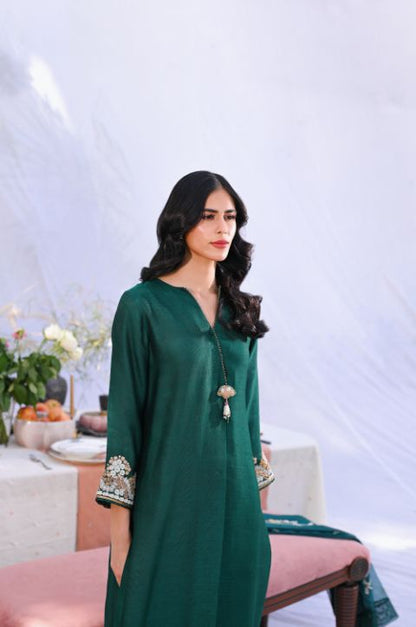 Sada Bahar Green Kurta W/ Dupatta